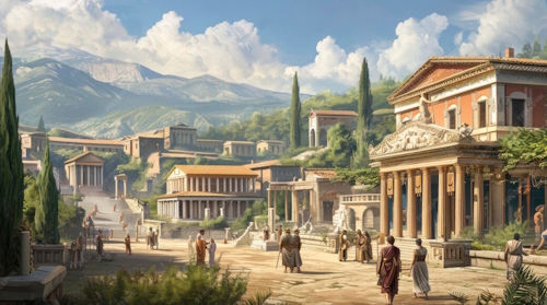 Ancient 1st century Rome, AI generated